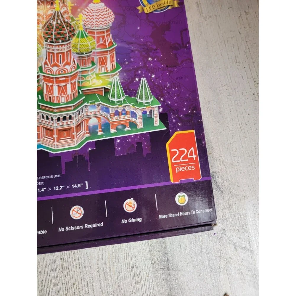 Cubic fun led Saint basil's‎ cathedral architectural model